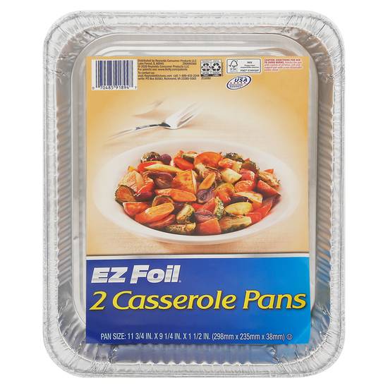 Ez Foil 11" X 9" Casserole Pans (2 ct)