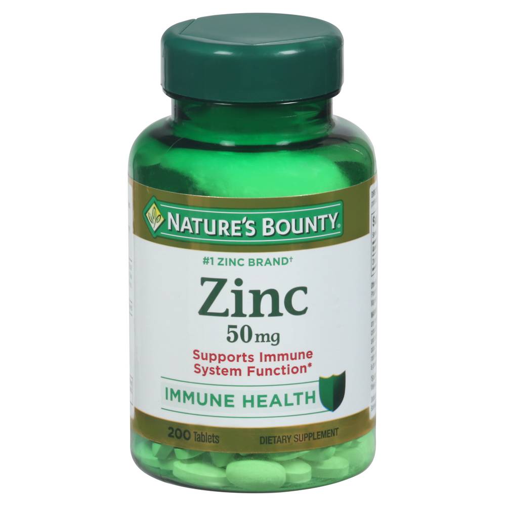 Nature's Bounty 50 Mg Immune Health Zinc Tablets (0.4 oz)