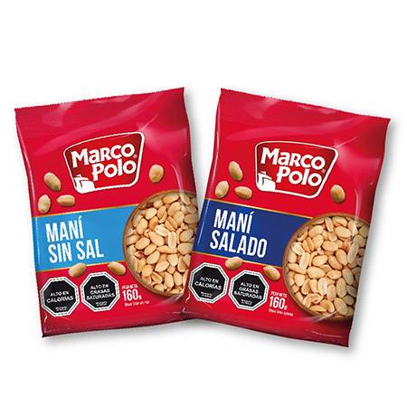 Mani Salado O Sin Sal Marcopolo 160 Gr X $ 990 C/U