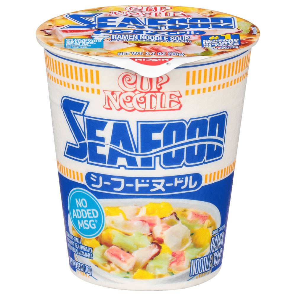 Nissin Cup Noodle Seafood Flavor Ramen Soup (2.7 oz)