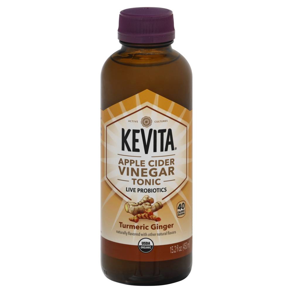 KeVita Turmeric Ginger Apple Cider Vinegar Tonic (15.2 fl oz)