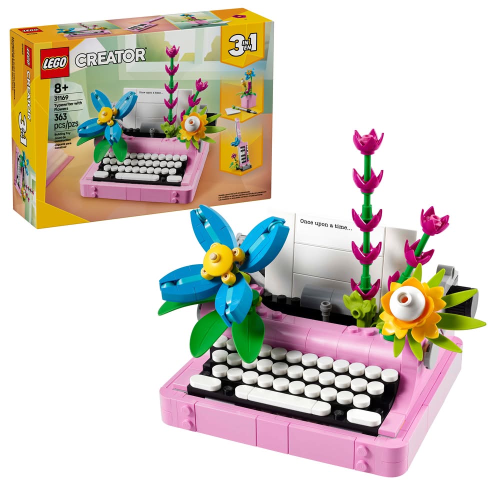 LEGO Creator 3 in 1 Typewriter With Flowers Building Toy (363 ct)