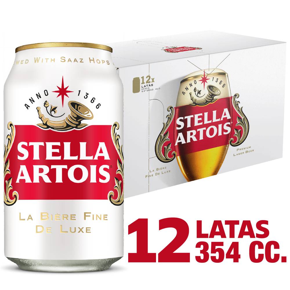 Stella Artois · Cerveza lager (12 x 354 ml)