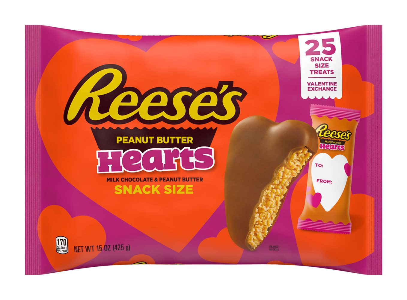 Reese's Milk Chocolate Peanut Butter Hearts (15 oz)