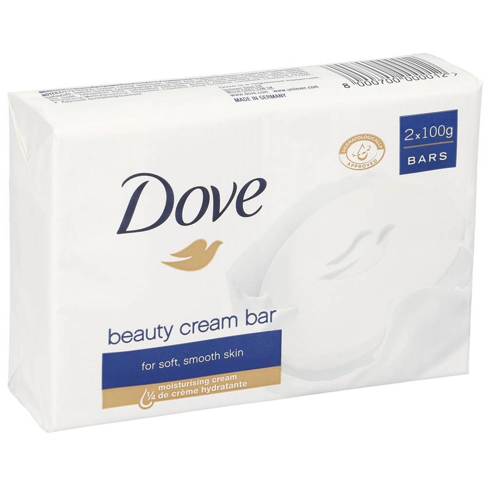 Jabón de manos DOVE pack 2x100 gr