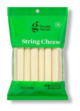 Good & Gather Low-Moisture Part-Skim Mozzarella String Cheese (12 oz, 12 ct)