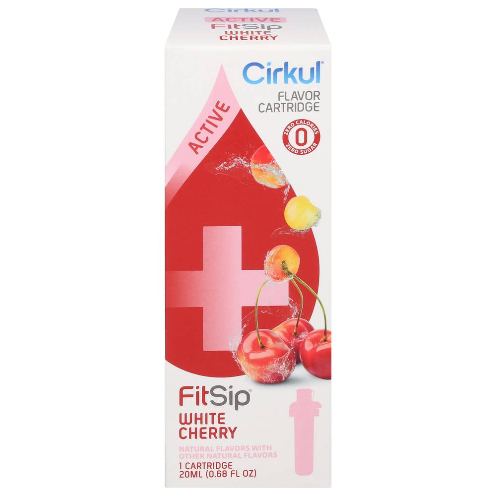 Cirkul Fitsip Active Cartridge, White Cherry (20 ml)