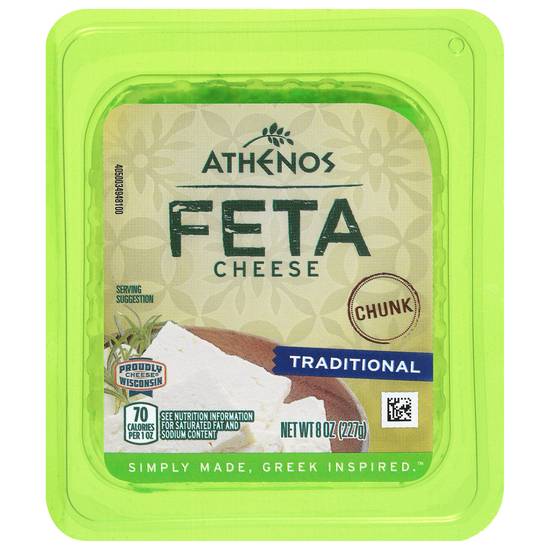 Athenos Feta Chunk Traditional Cheese