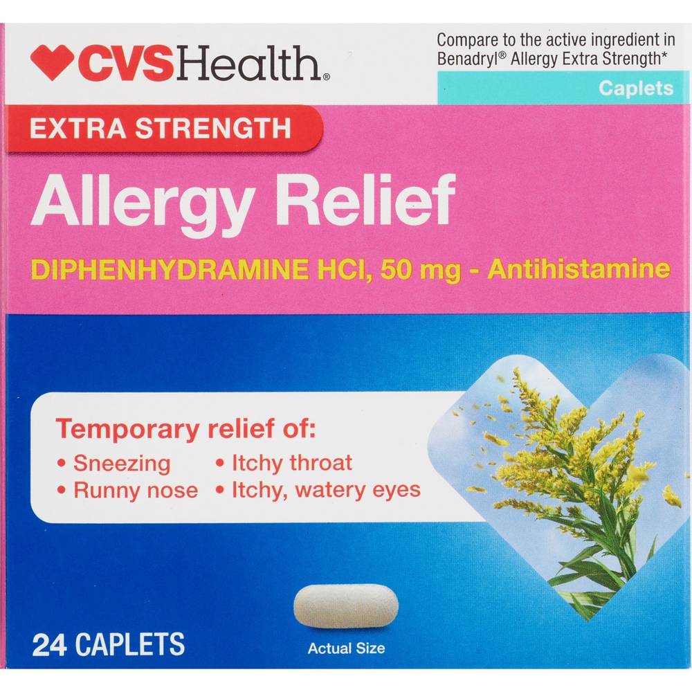 Cvs Health Extra Strength Allergy Relief Tablets (24 ct)