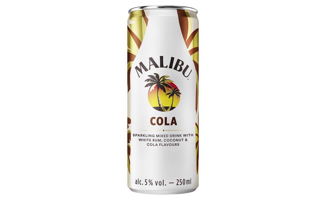 Malibu Cola Sparkling Drink in a Can 250ml (378051)