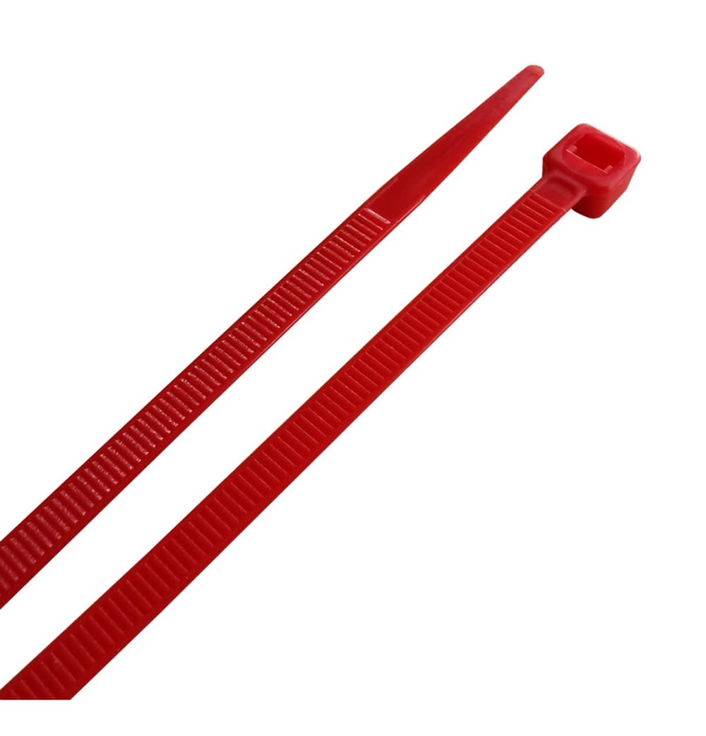 Home Plus 8 In. L Red Cable Tie 100 Pk