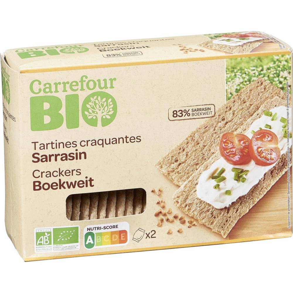 Tartines  sarrasin Bio CARREFOUR BIO - le paquet de 150g