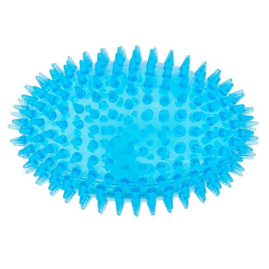 Top Paw Spiky Football Squeaker Dog Toy (4.5 in/blue)