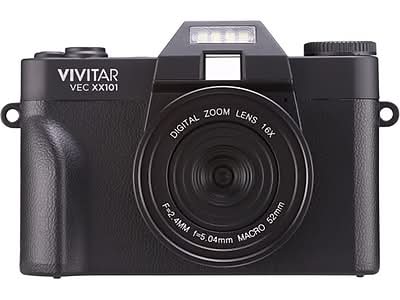 Vivitar VEC XX101 20 Megapixels Digital Point & Shoot Camera, Black (VECXX101-BLK)
