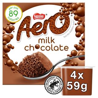 Aero Milk Chocolate Mousse 4 x 59g