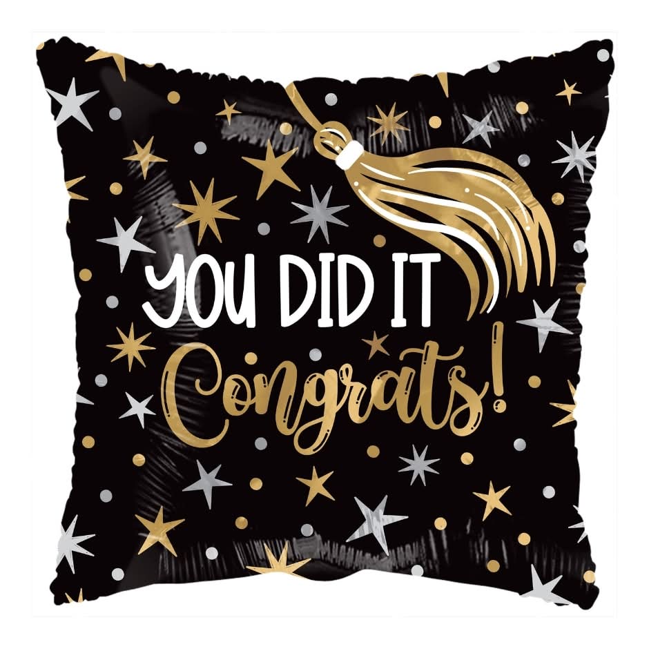 Graduation You Did It Square Balloon, 1ct.