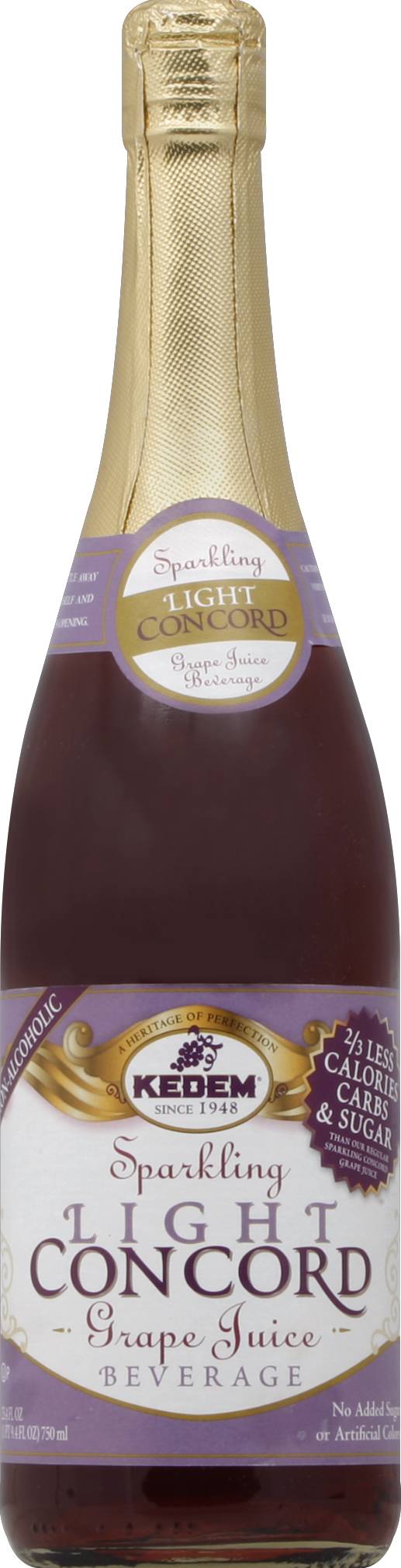 Kedem Kosher Light Concord Sparkling Grape Juice (25.4 fl oz)