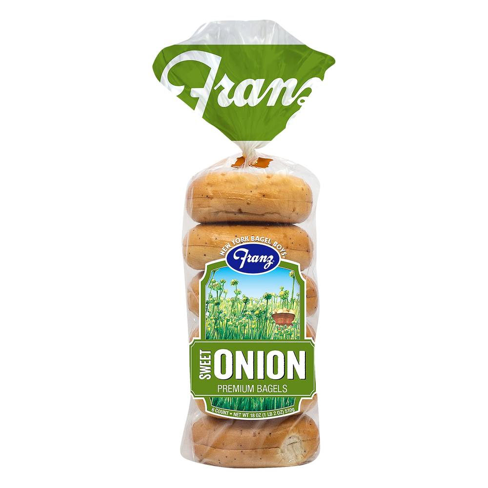 Franz Premium Sweet Onion Bagels (1.12 lbs)