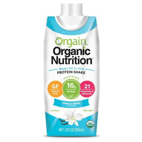 Orgain Organic Vegan Protein Shake Vanilla Bean