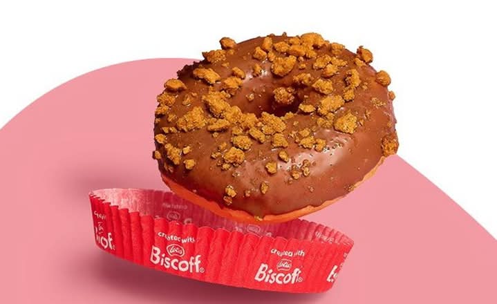 Gevulde donut Lotus Biscoff®
