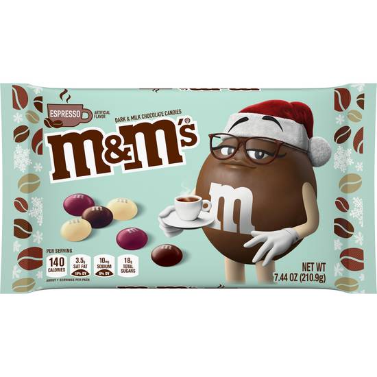 Order M&M'S Dark & Milk Chocolate Espresso Christmas Candy, 7.44 oz Bag food online from Cvs store, LODI on bringmethat.com