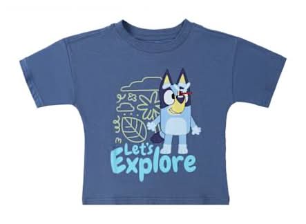 Kids Bluey™ Let's Explore Graphic Tee 7/8 Blue