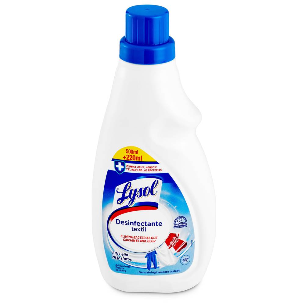 Aditivo Desinfectante Textil Lysol Botella 720 Ml