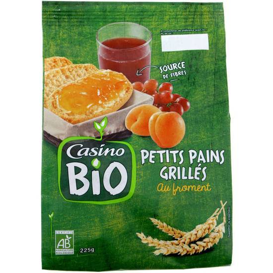 Casino Bio Petits pains grillés - Au froment - Biologique 225 g