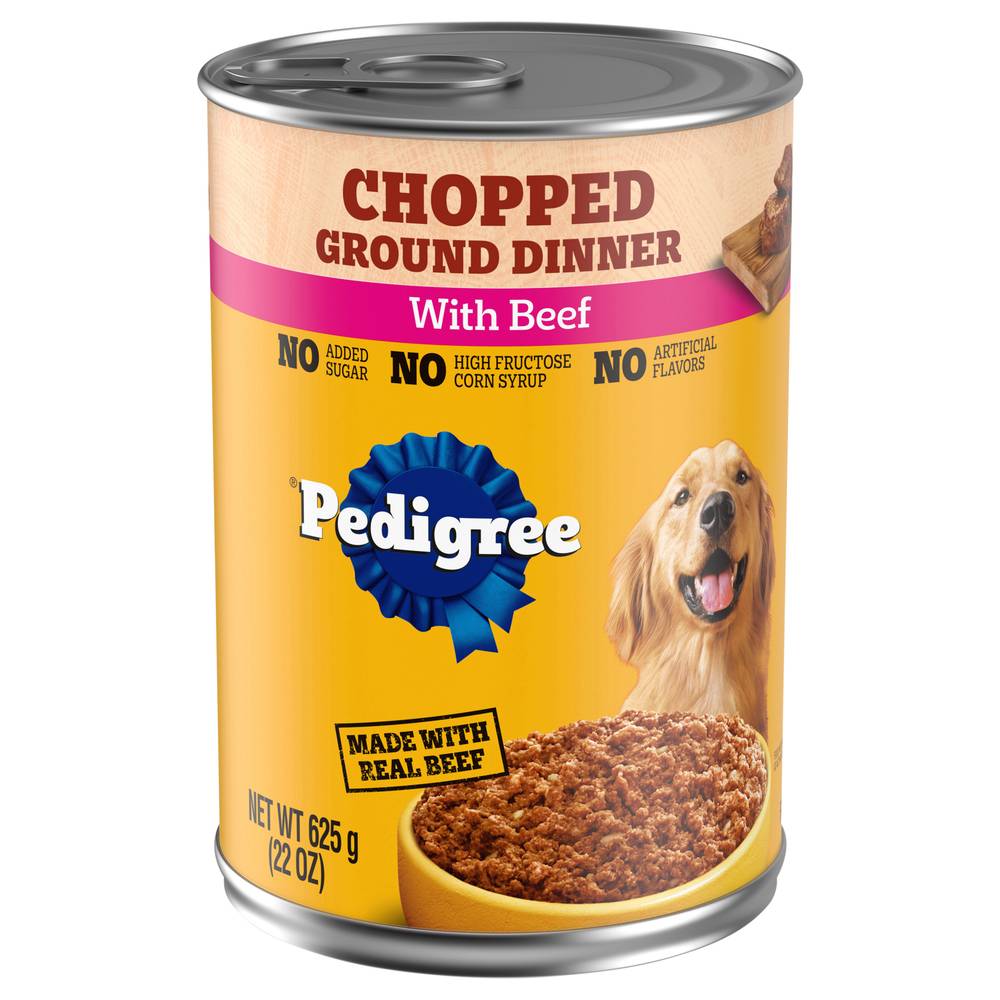 Pedigree Chopped Ground Dinner With Beef Dog Food (1.38 lbs)