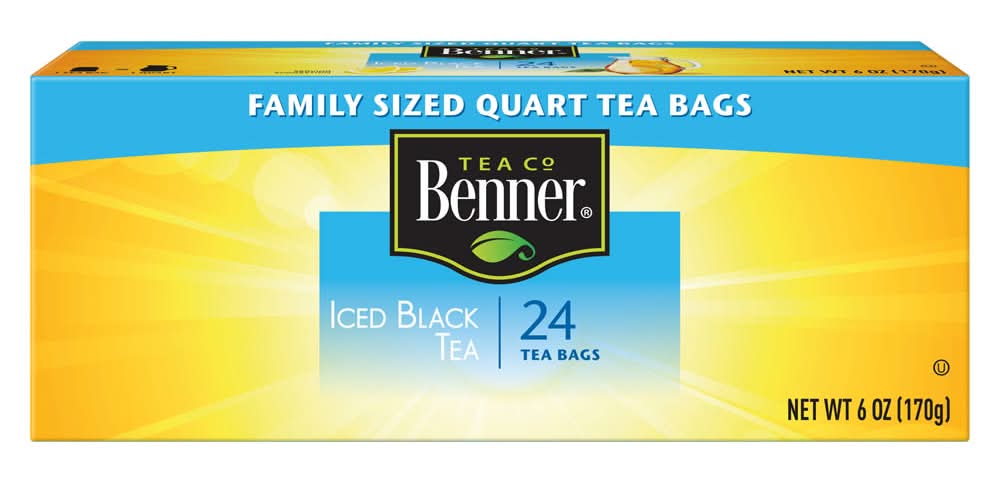 Benner Iced Black Family Sized Tea Bags (6 oz, 24 ct)