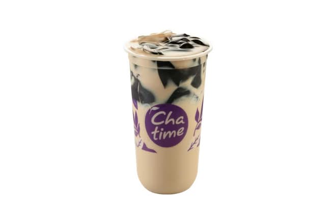 Grass Jelly Roasted Milk Tea