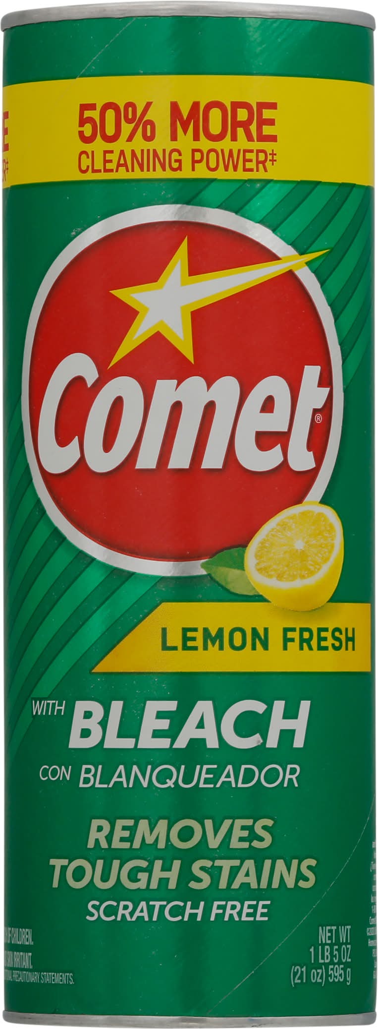Comet Fresh Powder Cleanser With Bleach, Lemon (21 oz)