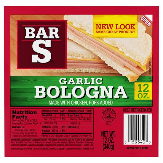 Bar-S Garlic Bologna