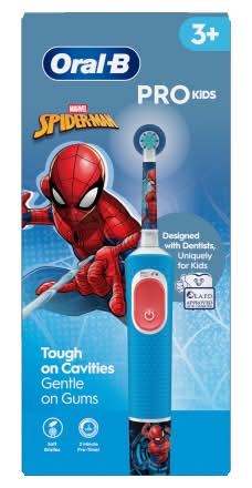 Oral-B Pro Kids Spider-Man Electric Toothbrush 3+ Years