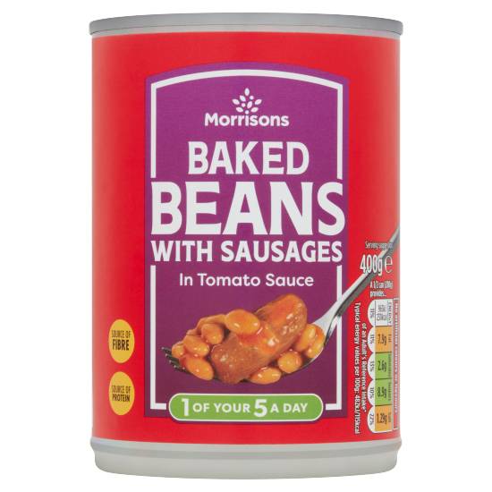 Morrisons Baked Beans With Sausages (400g)