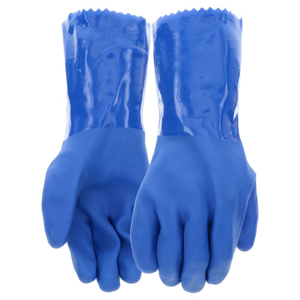 Blue Hawk Large Blue Rubber Gloves, (1-Pair) | 13500