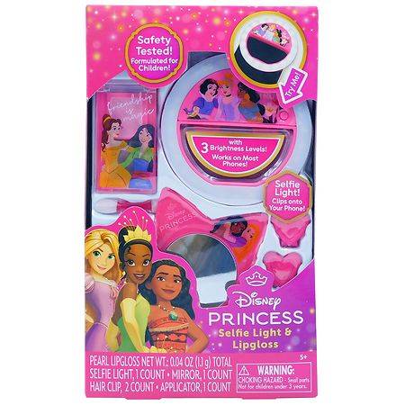 Disney Princess Lipgloss & Selfie Light - 1.0 set