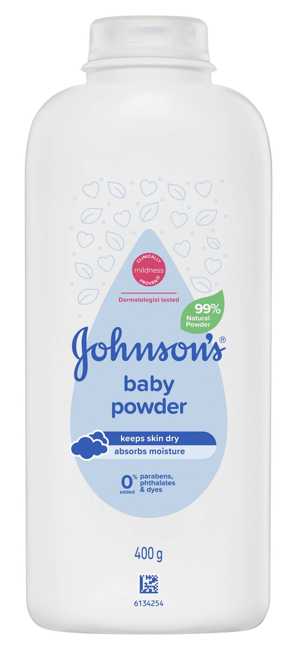 Johnson's Baby Moisture Absorbing Baby Powder (400g)