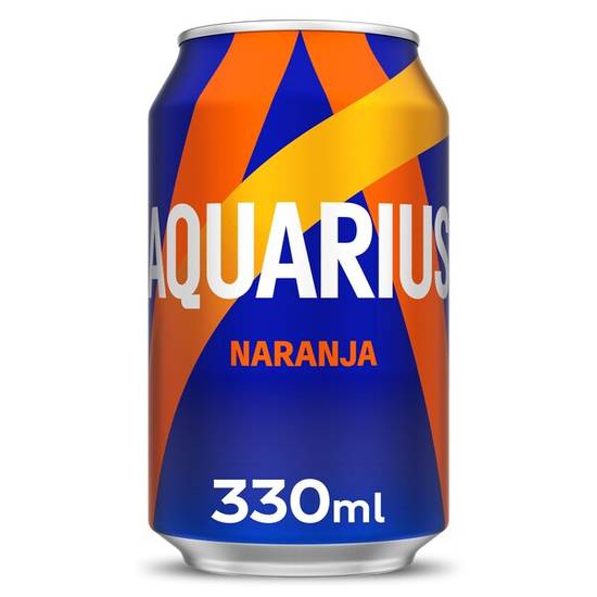 Bebida refrescante de naranja Aquarius lata 330 ml