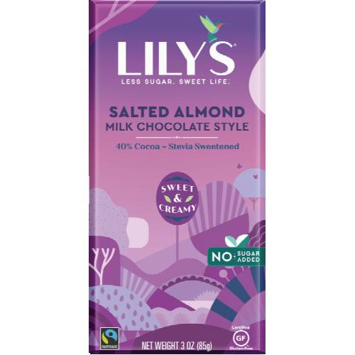 Lily's Sweets Salted Almond Milk Chocolate