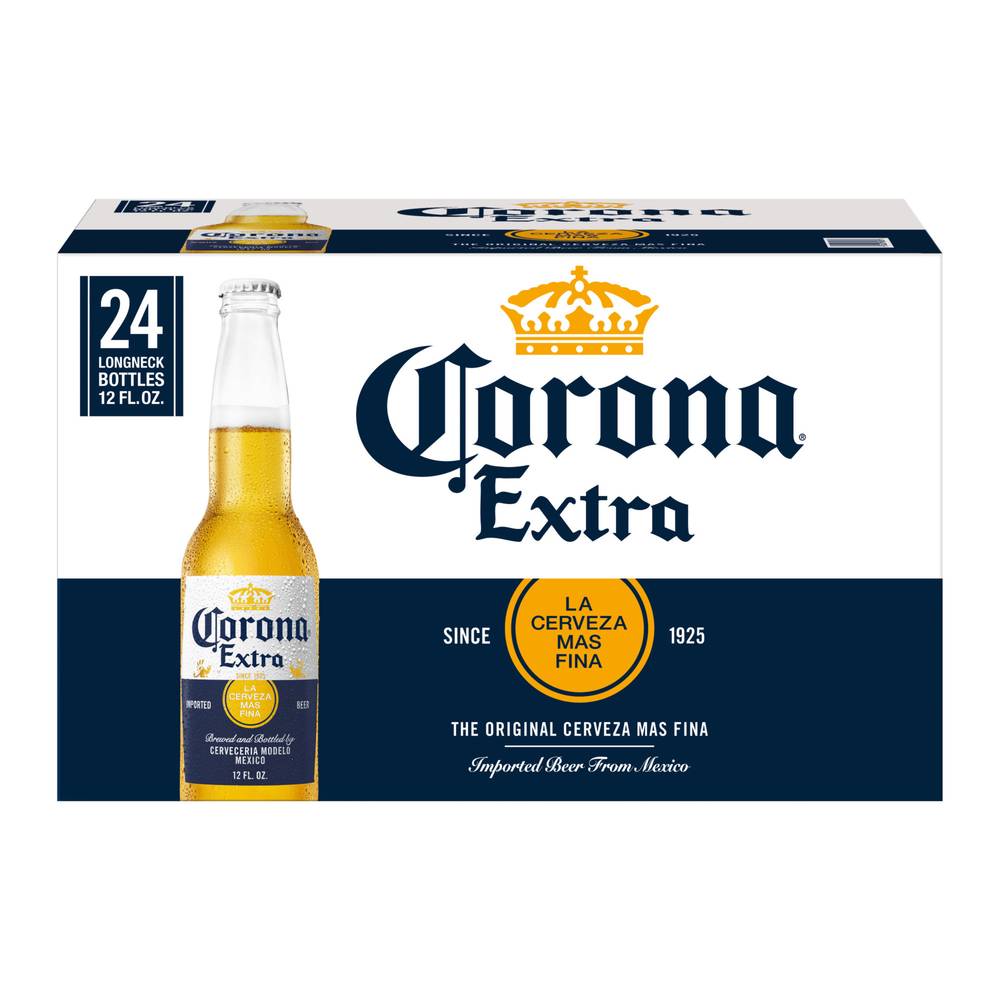 Corona Extra the Original Cerveza Mas Fina Beer 1925 (24 ct, 12 fl oz)