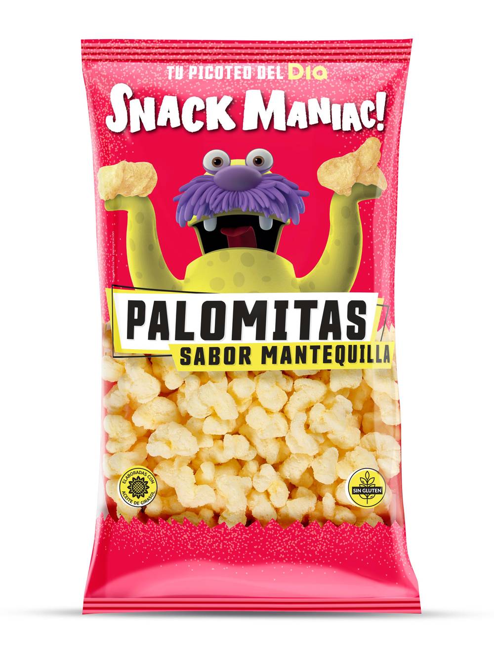 Palomitas Sabor Mantequilla Snack Maniac De Dia Bolsa 80 G