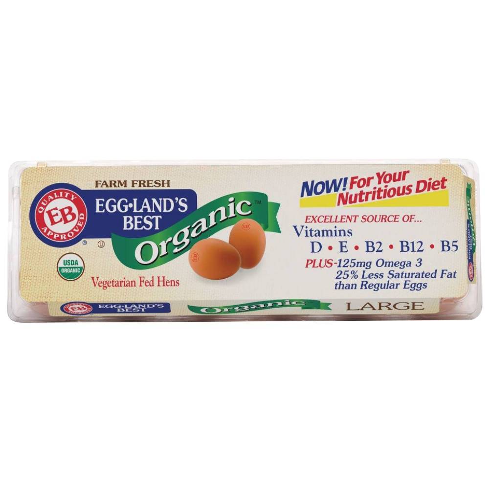 Eggland's Best Organic Grade a Brown Eggs, Large (12 ct)