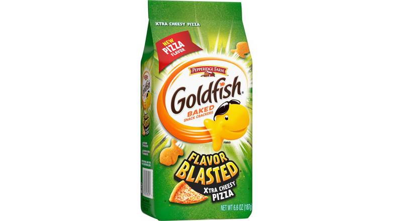 Goldfish Flavor Blasted Xtra Cheesy Pizza Crackers