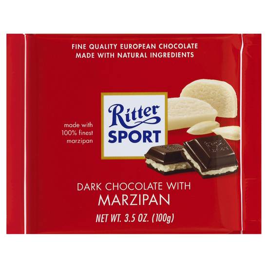 Ritter Sport Dark Chocolate With Marzipan (3.5 oz)