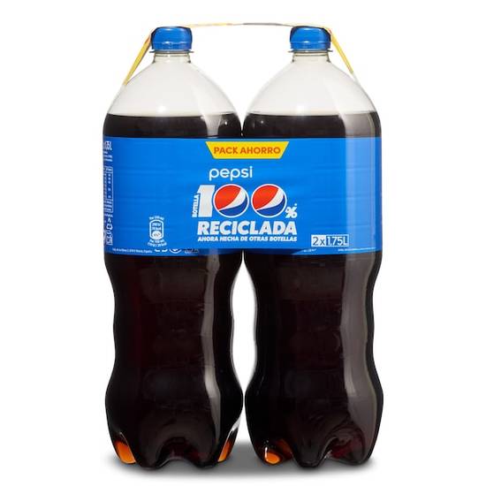 Refresco de cola clásica Pepsi botella 2 x 1.75 l