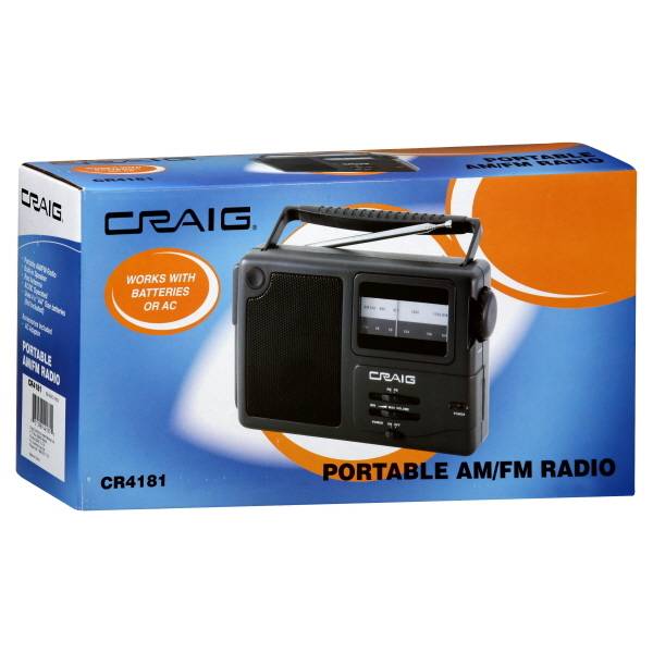 Craig's Portable Am/Fm Radio (gray)