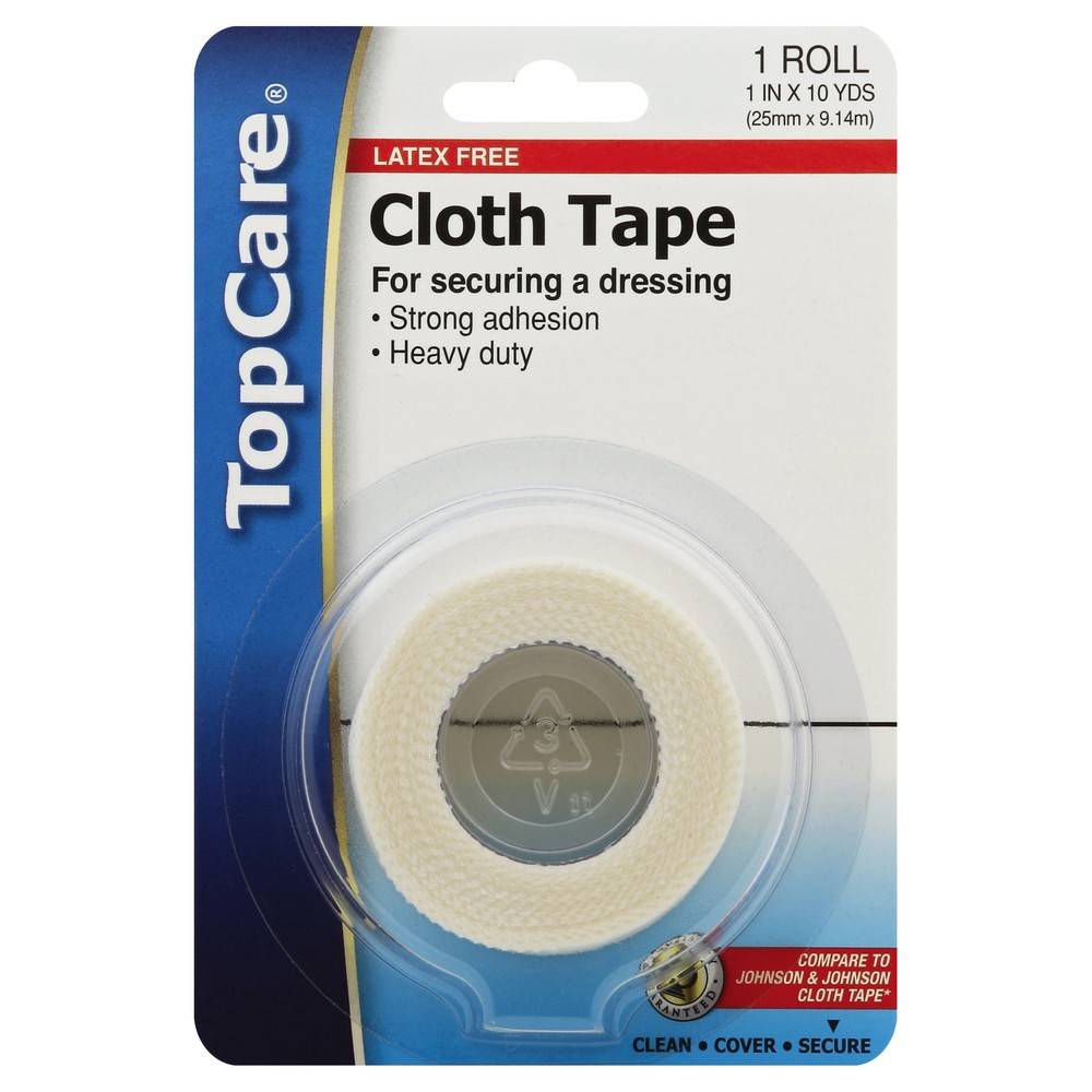 TopCare 1" X 10 Yds Cloth Tape