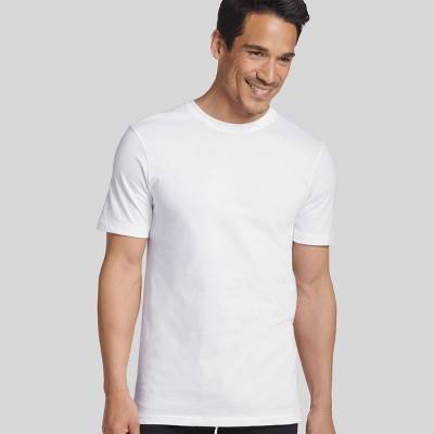 Jockey Generation™ Men's 100% Cotton Crew Neck 3pk Undershirt - White M: Tagless, Moisture Wicking, Knit Fabric