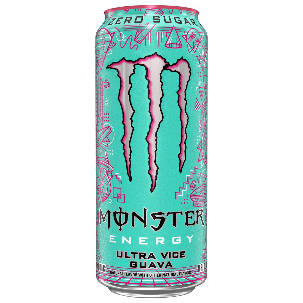 Monster Energy Zero Sugar Ultra Vice Guava Energy Drink (16 fl oz)